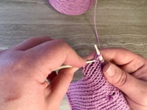 Tinking Stitches to fix knit mistakes
