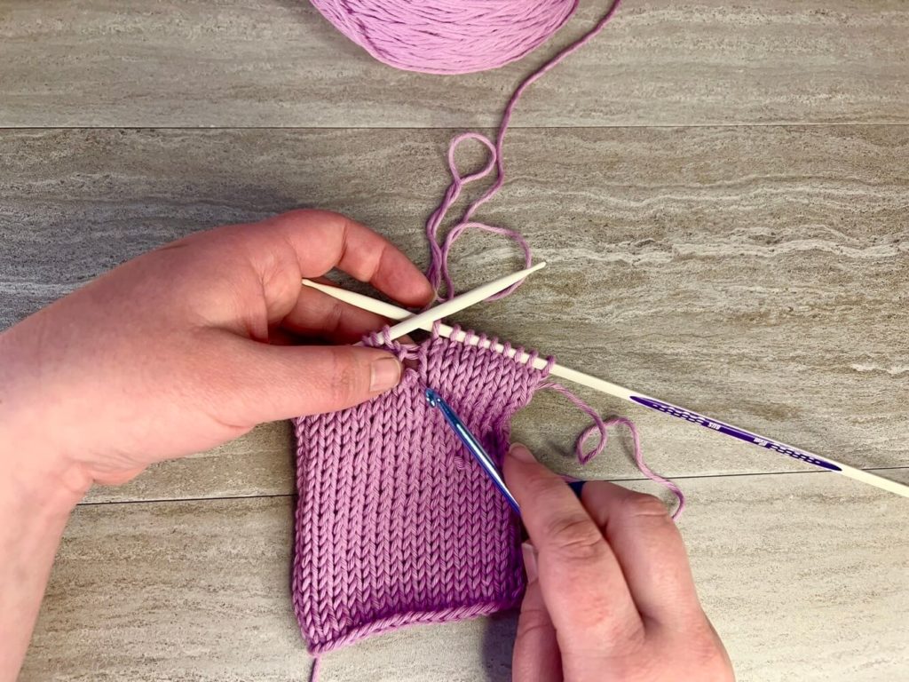 Unravel Down to Fix knit mistakes