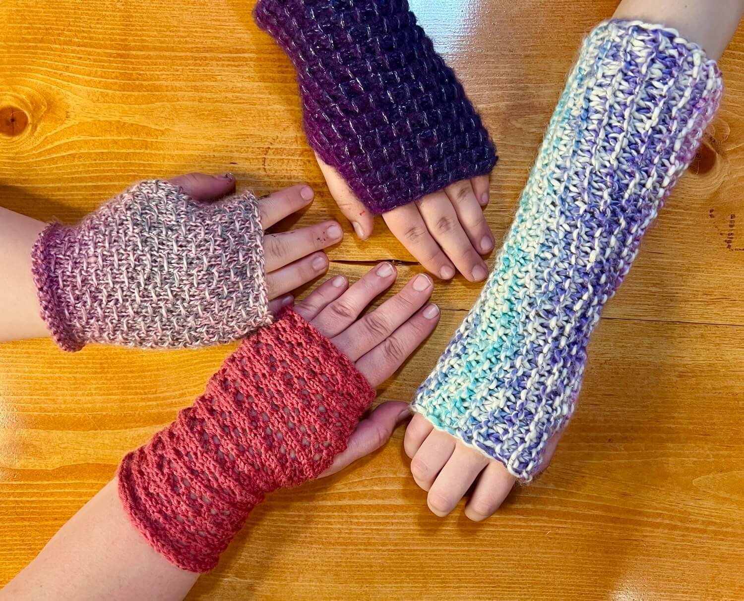 Free Knitting Pattern for Flat Knit Easy Fingerless Mitts  Fingerless gloves  knitted, Knitting gloves pattern, Fingerless gloves knitted pattern