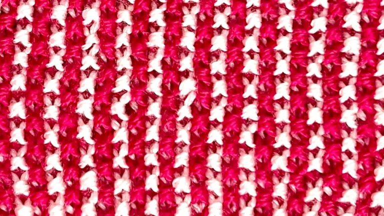 2-color knit stitch pattern: Tag-a-Long?