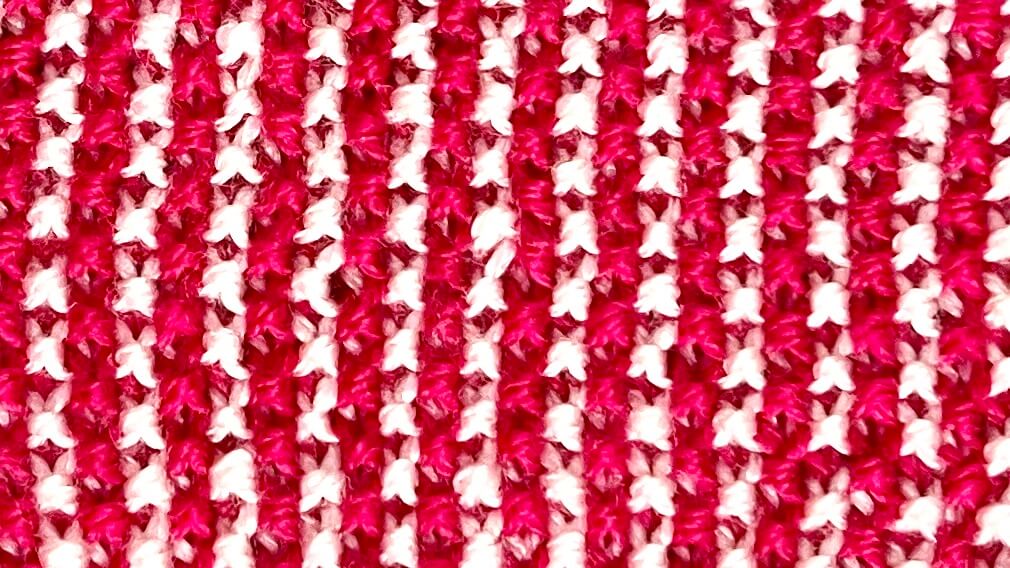 tag-a-long 2-color knit stitch pattern