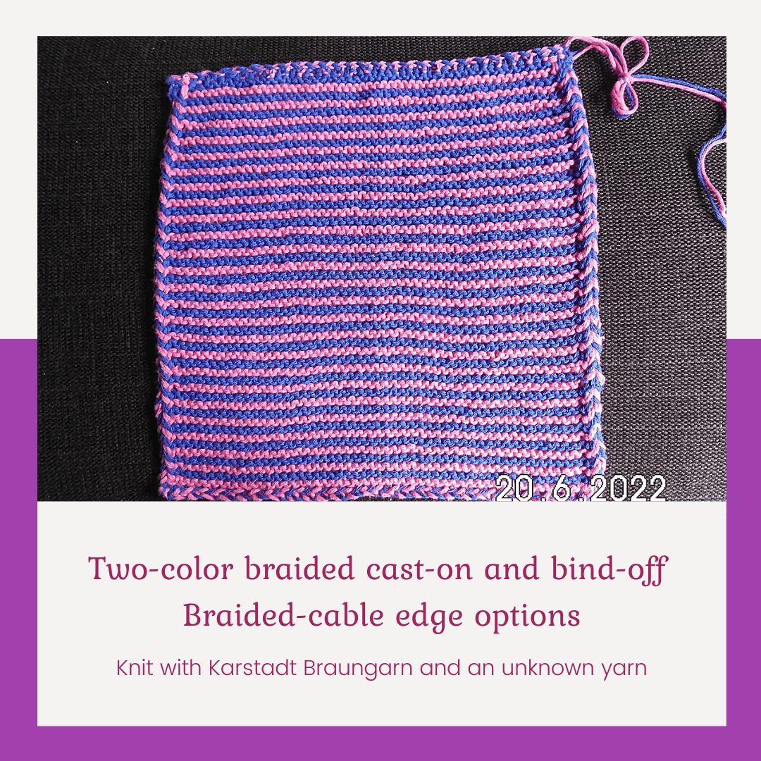 Stripe Right Dishcloth a 2 color garter stitch stripe pattern