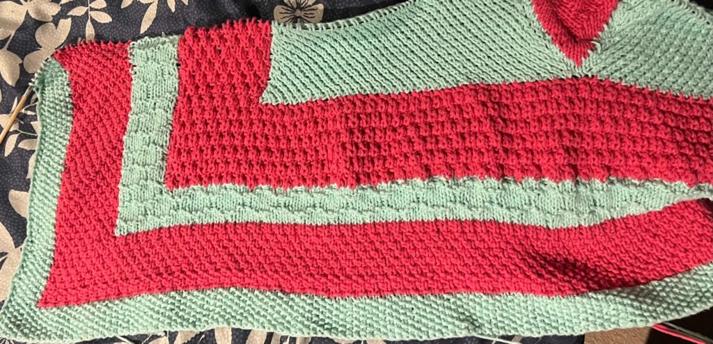 Intarsia knit blanket without a pattern or stitch dictionary! 