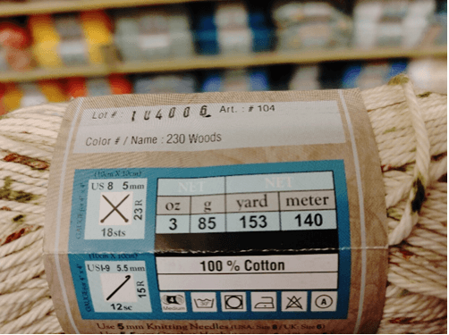 Plain cotton yarn I love this cotton!
