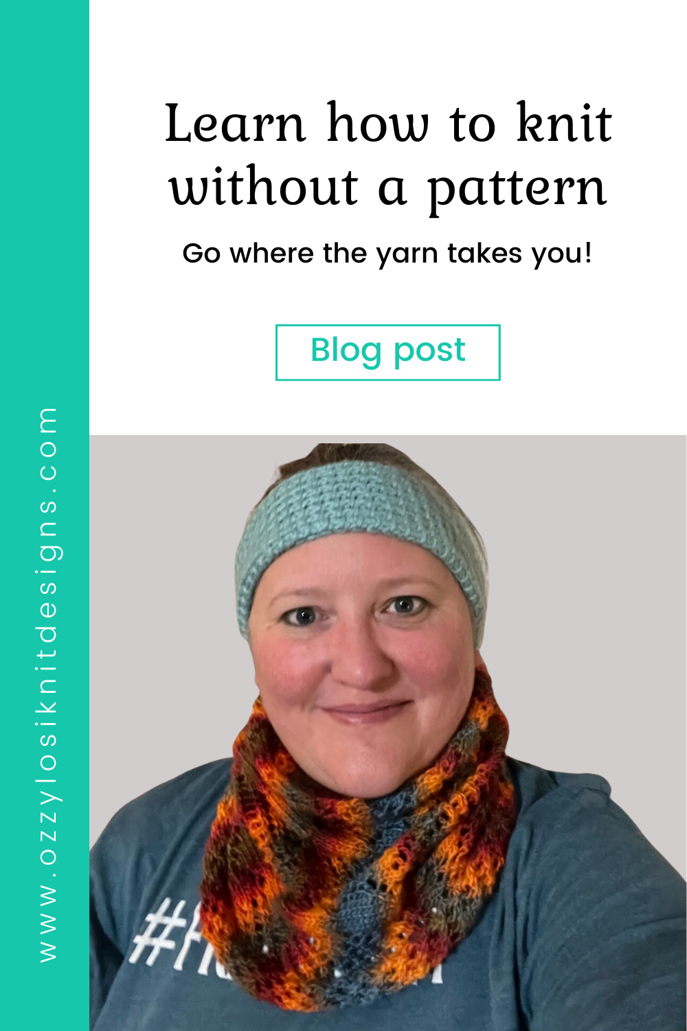Learn how to knit without a pattern Go where the yarn takes you blog post main image