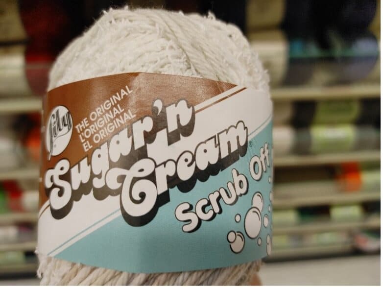 Partially scrubby cotton yarn Sugar 'n Cream Scrub Off