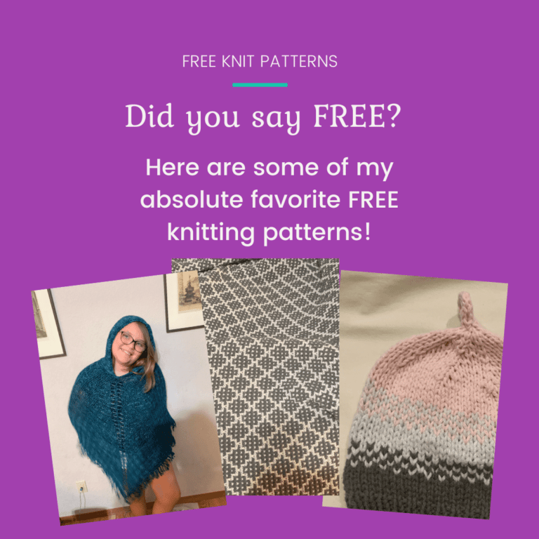 Did you say free? My absolute favorite free knit patterns!