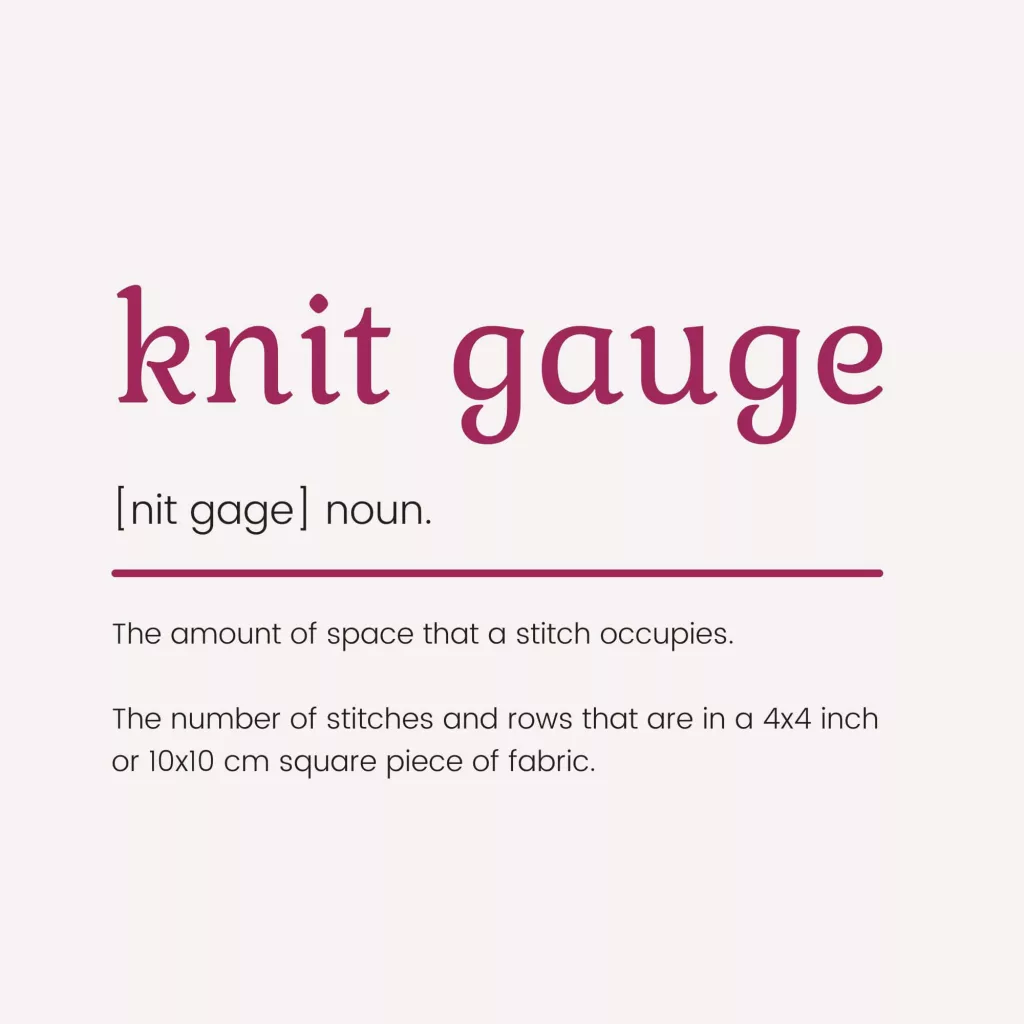 what is knit gauge