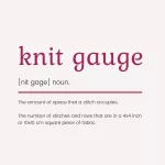 knit gauge definition