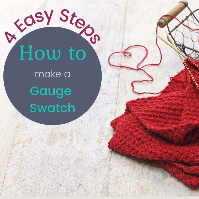 4 Easy Steps! How to make a gauge swatch knitting