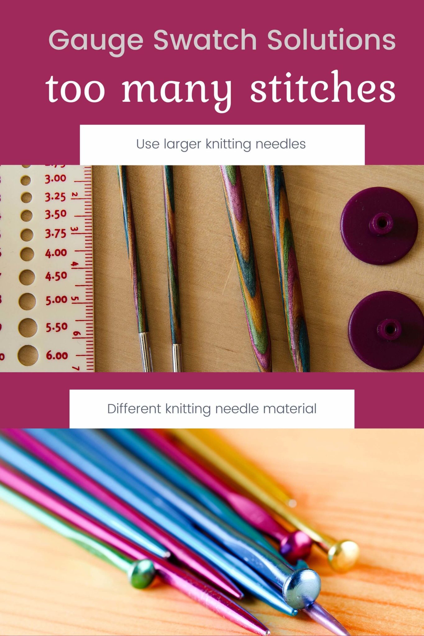 Knitting gauge swatch problems and how to fix them OzzyLosi Knit Designs