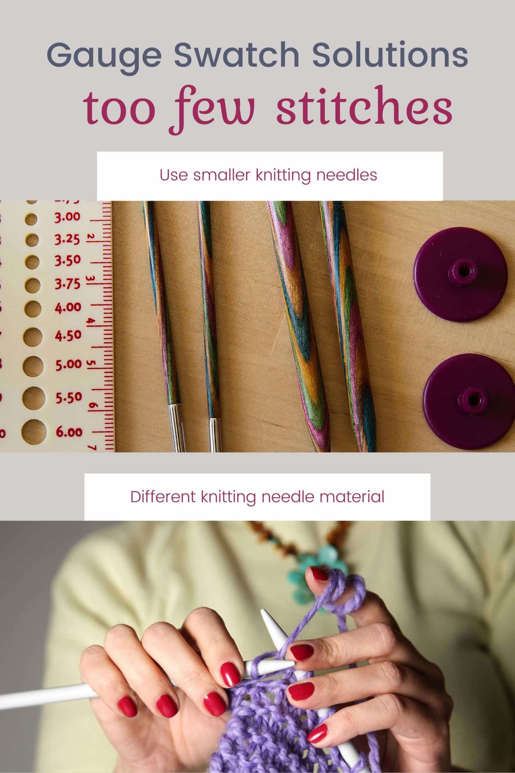 Knitting gauge swatch problems and how to fix them OzzyLosi Knit Designs