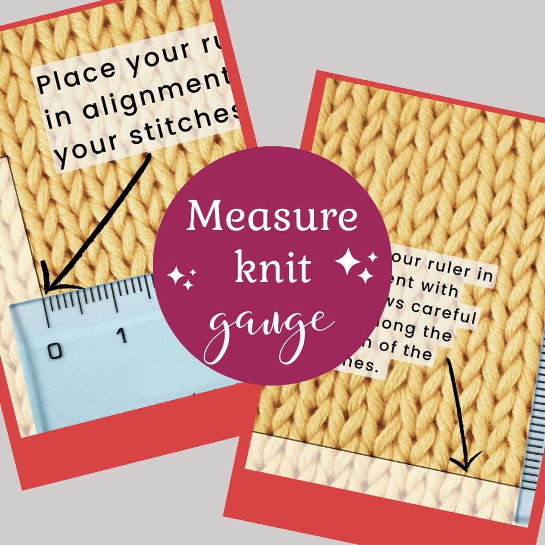 How to measure gauge knitting blog post image