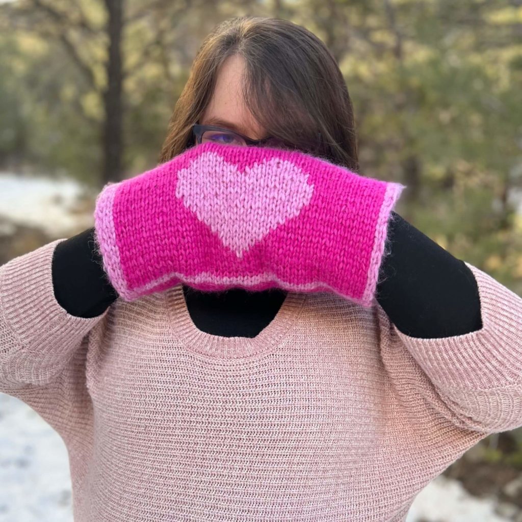 Warm Hearts Warm Hands knit pattern learn to love the process of teaching