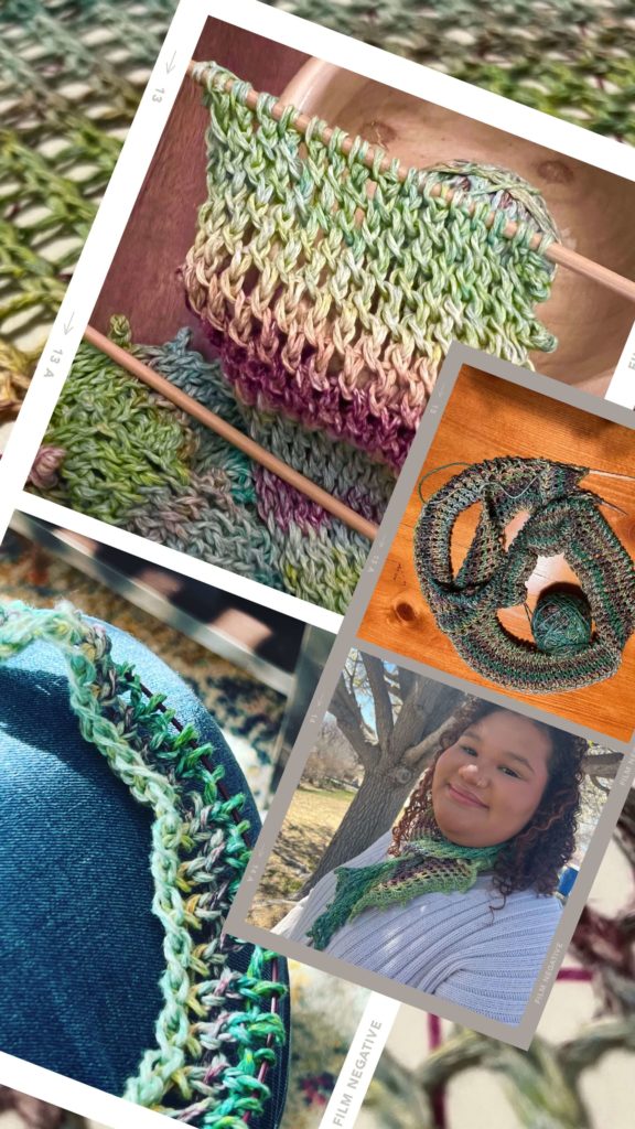 Pretty on the Wrong Side knit, frog, knit frog love the process of creativity
