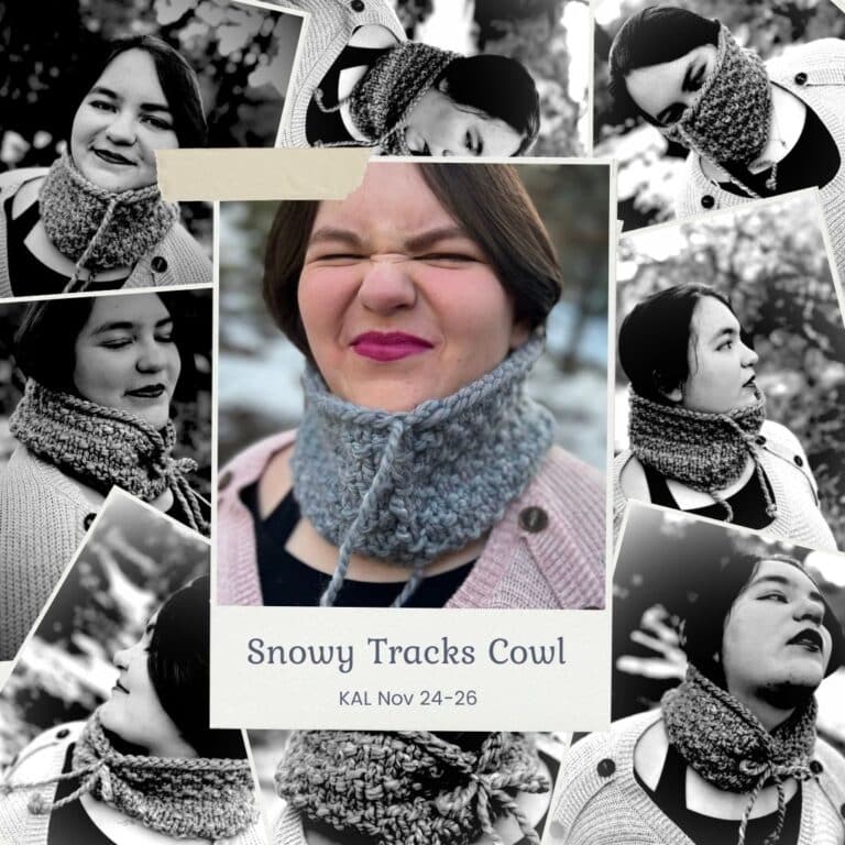 Snowy Tracks Cowl knitting pattern