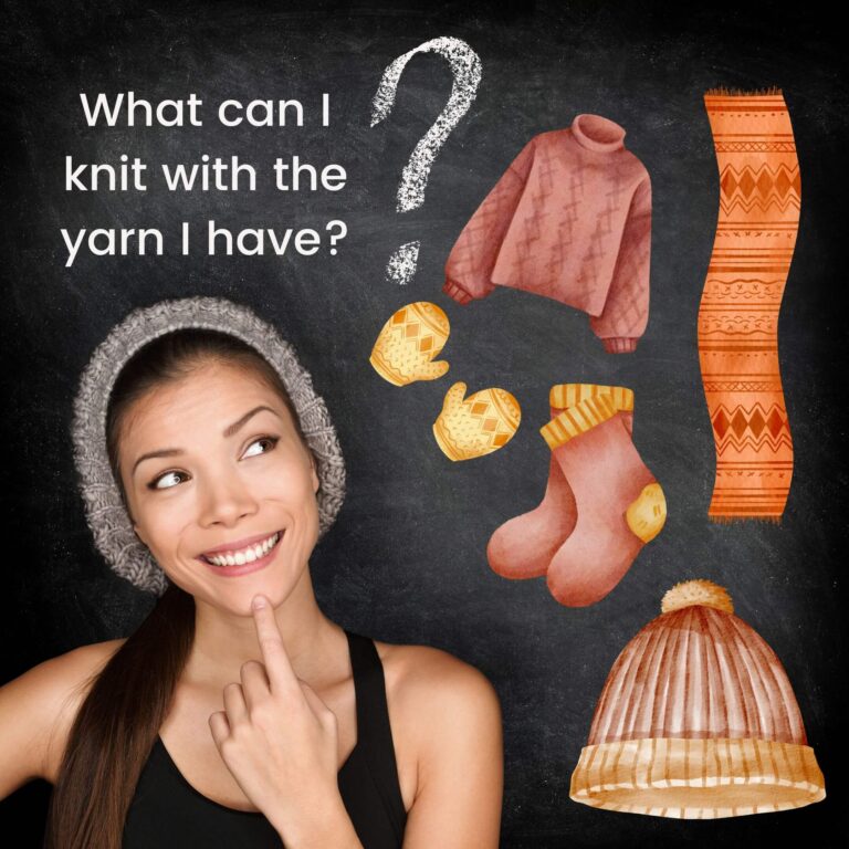 Part 2 – How to knit without a pattern What can I knit with the yarn I have?